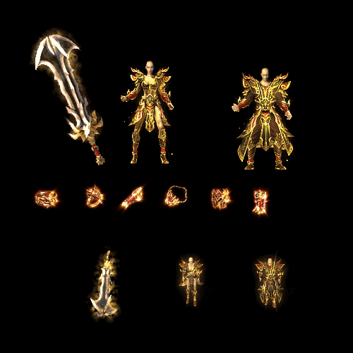 996引擎专用剑甲首饰全套装备系列364