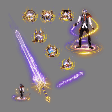 996引擎专用剑甲首饰全套装备系列573