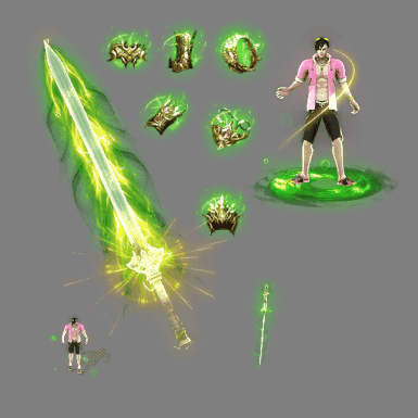 996引擎专用剑甲首饰全套装备系列579