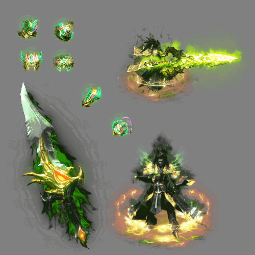 996引擎专用剑甲首饰全套装备系列708