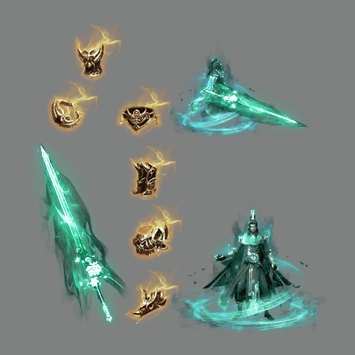 996引擎专用剑甲首饰全套装备系列722