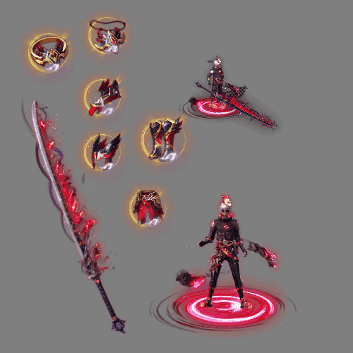 996引擎专用剑甲首饰全套装备系列733