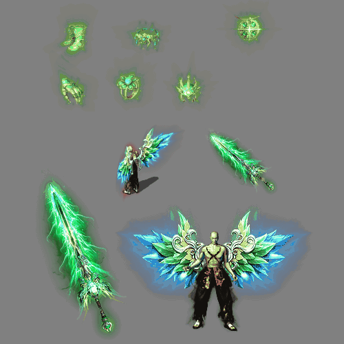 996引擎专用剑甲首饰全套装备系列802