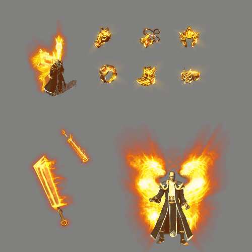 996引擎专用剑甲首饰全套装备系列805