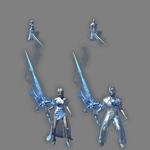 传奇通用男女一体时装装备系列0276