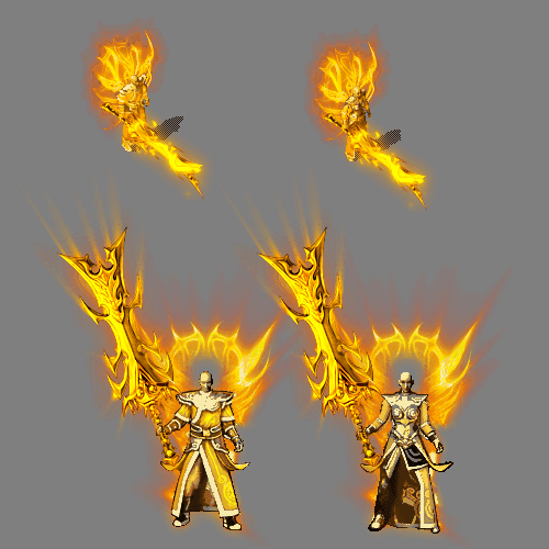 传奇通用男女一体时装装备系列0281