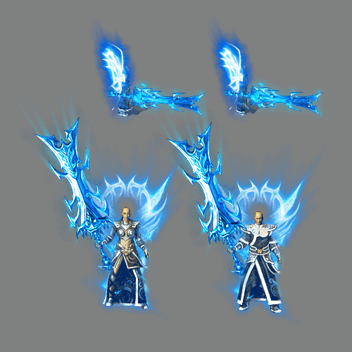 传奇通用男女一体时装装备系列0282