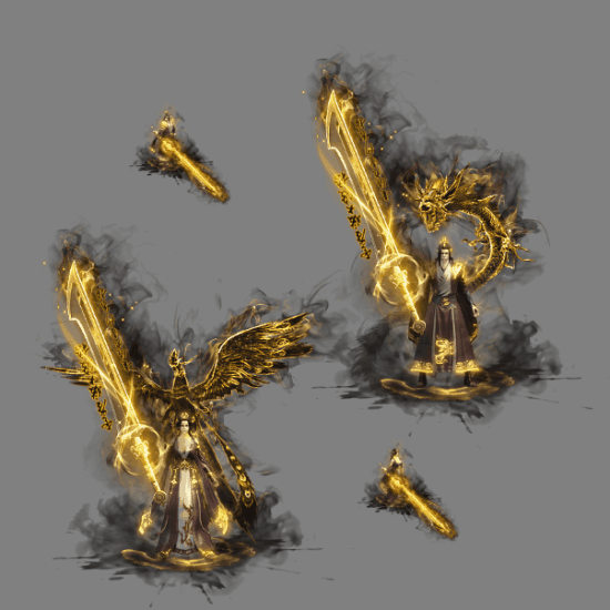 传奇通用男女一体时装装备系列0284