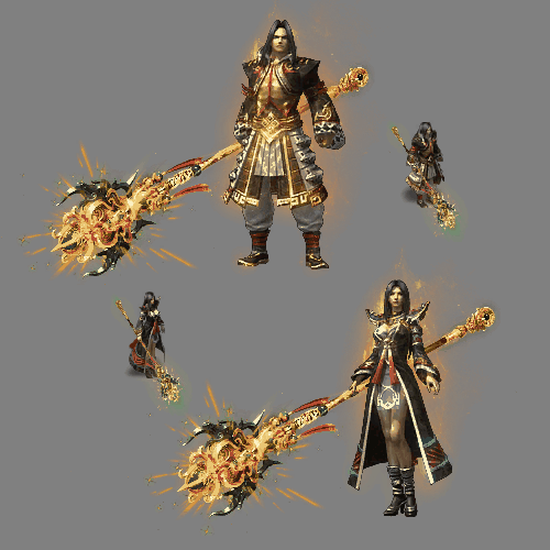 传奇通用男女一体时装装备系列0290