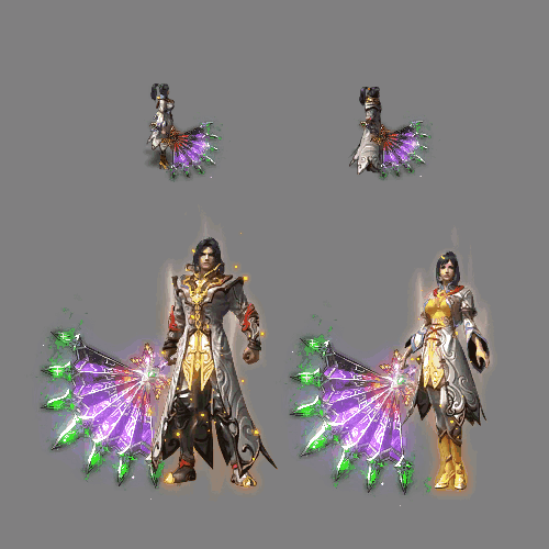 传奇通用男女一体时装装备系列0291