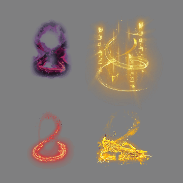 魂环光圈特效系列0263