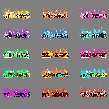 多阶多组称号系列0281