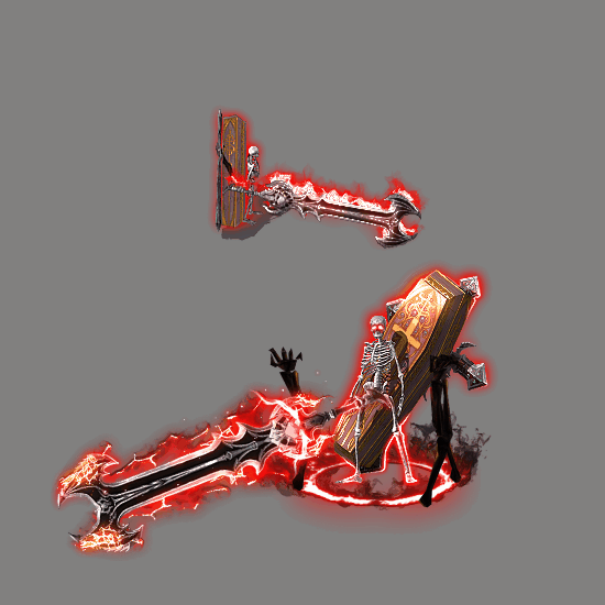 996引擎专用骷髅一体时装装备系列0011