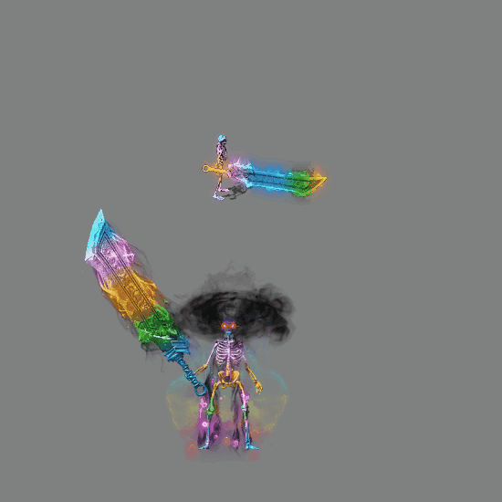 996引擎专用骷髅一体时装装备系列0014