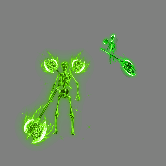 996引擎专用骷髅一体时装装备系列0016