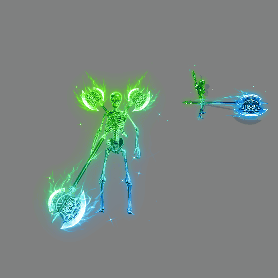 996引擎专用骷髅一体时装装备系列0021