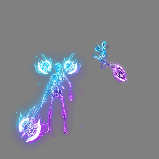 996引擎专用骷髅一体时装装备系列0022