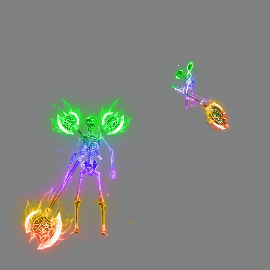 996引擎专用骷髅一体时装装备系列0025