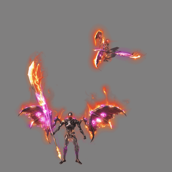 996引擎专用骷髅一体时装装备系列0041