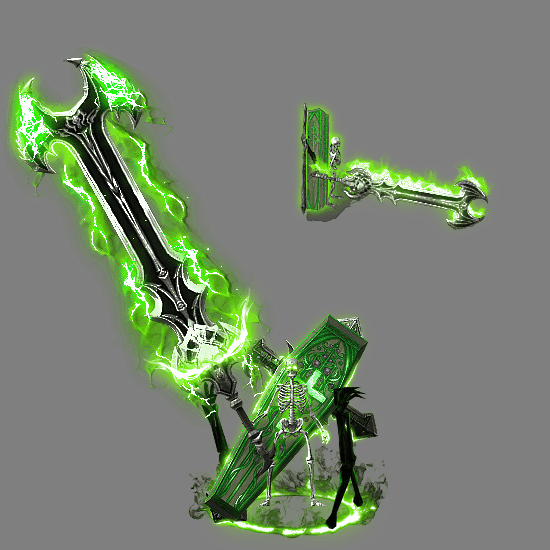 996引擎专用骷髅一体时装装备系列0056