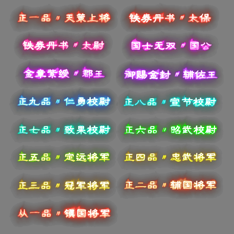 官职仙阶称号系列0206
